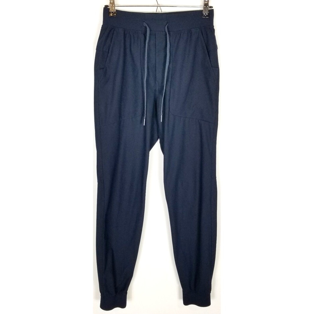 Lululemon Men ABC‎ Jogger Warpstreme Pants Sz S Navy Drawstring Athletic City